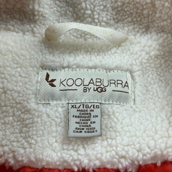 Koolaburra by UGG Women's Orange Sherpa-Trim‎ Puffer Jacket Size XL - Picture 7 of 10